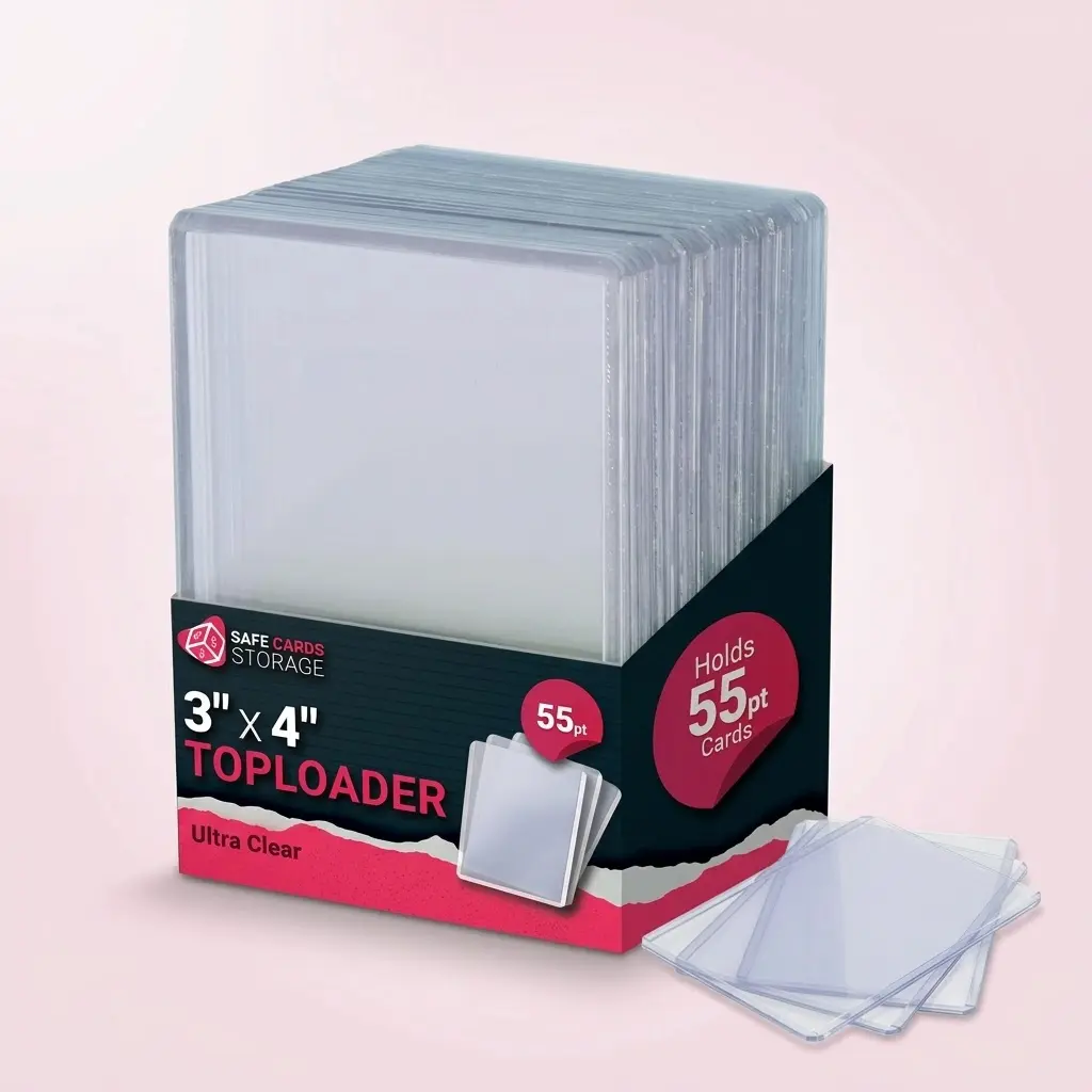 Toploadery Safe Cards Storage 3" x 4"